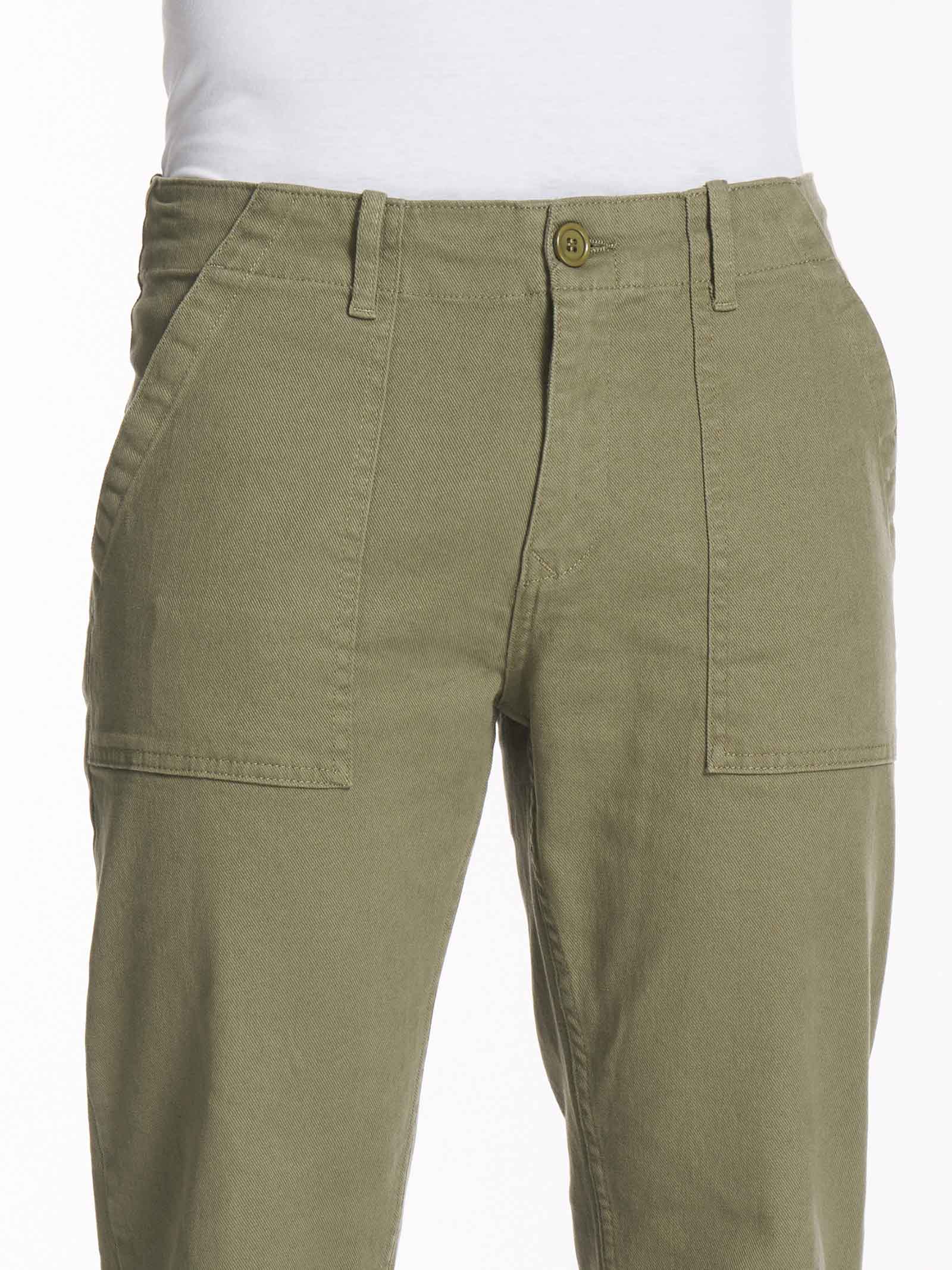 Pantalone Chino in cotone elasticizzato raw -  - Ragno