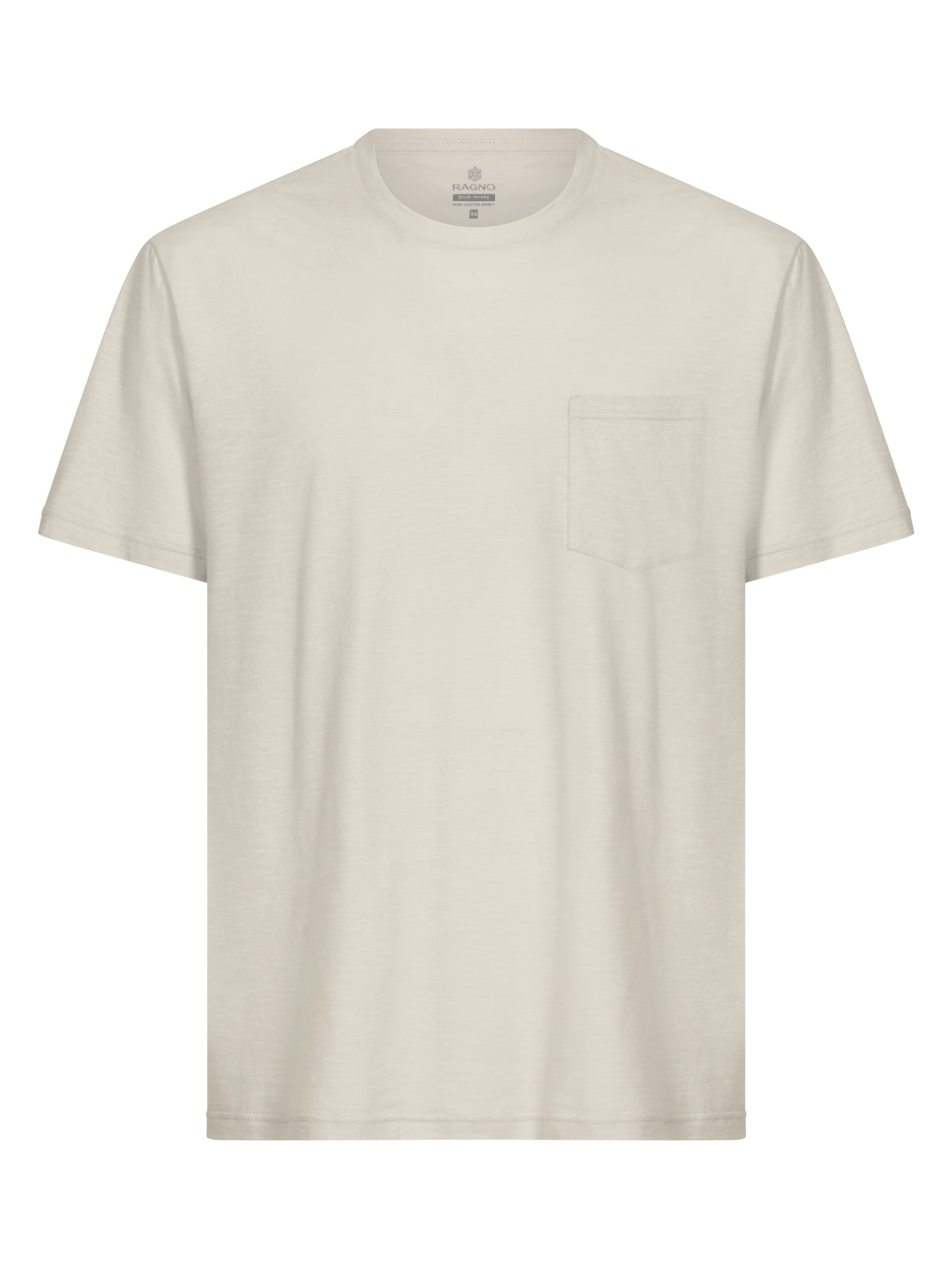T-shirt girocollo in jersey di cotone -  - Ragno