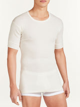 Merino Strong - Maglietta girocollo in costina di lana pesante -  - Ragno