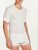 Merino Light - Maglietta girocollo in costina di lana leggera -  - Ragno