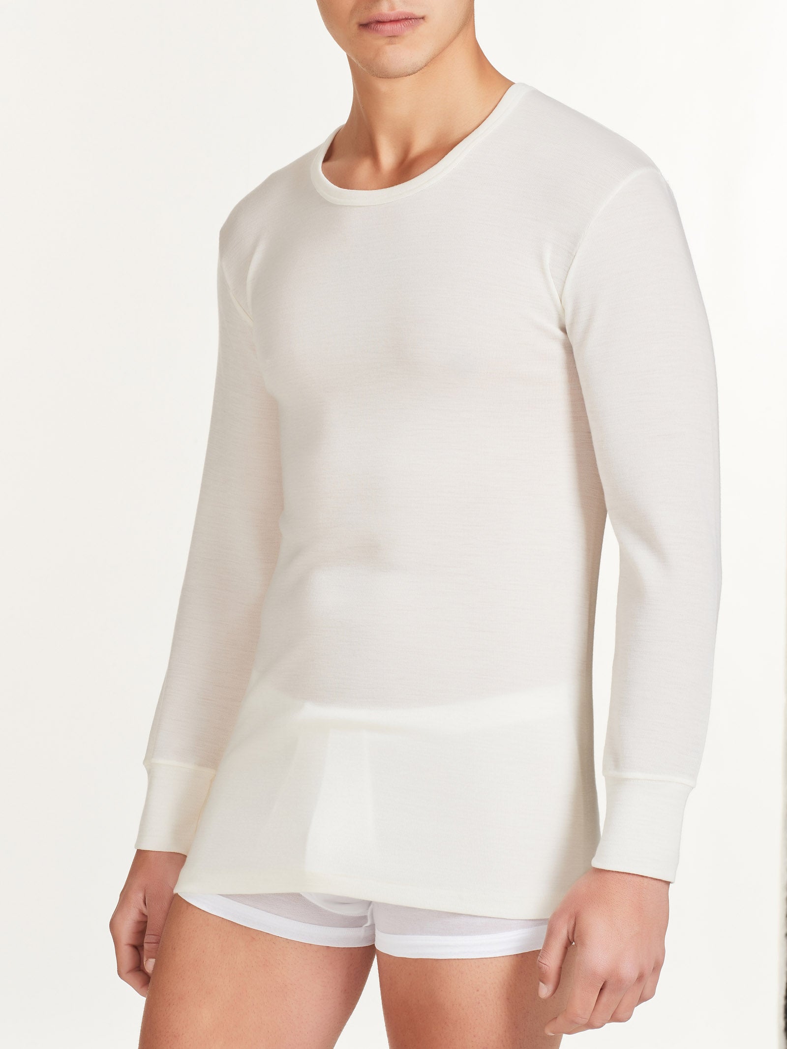 Merino Medium - Maglietta girocollo in lana di peso medio -  - Ragno
