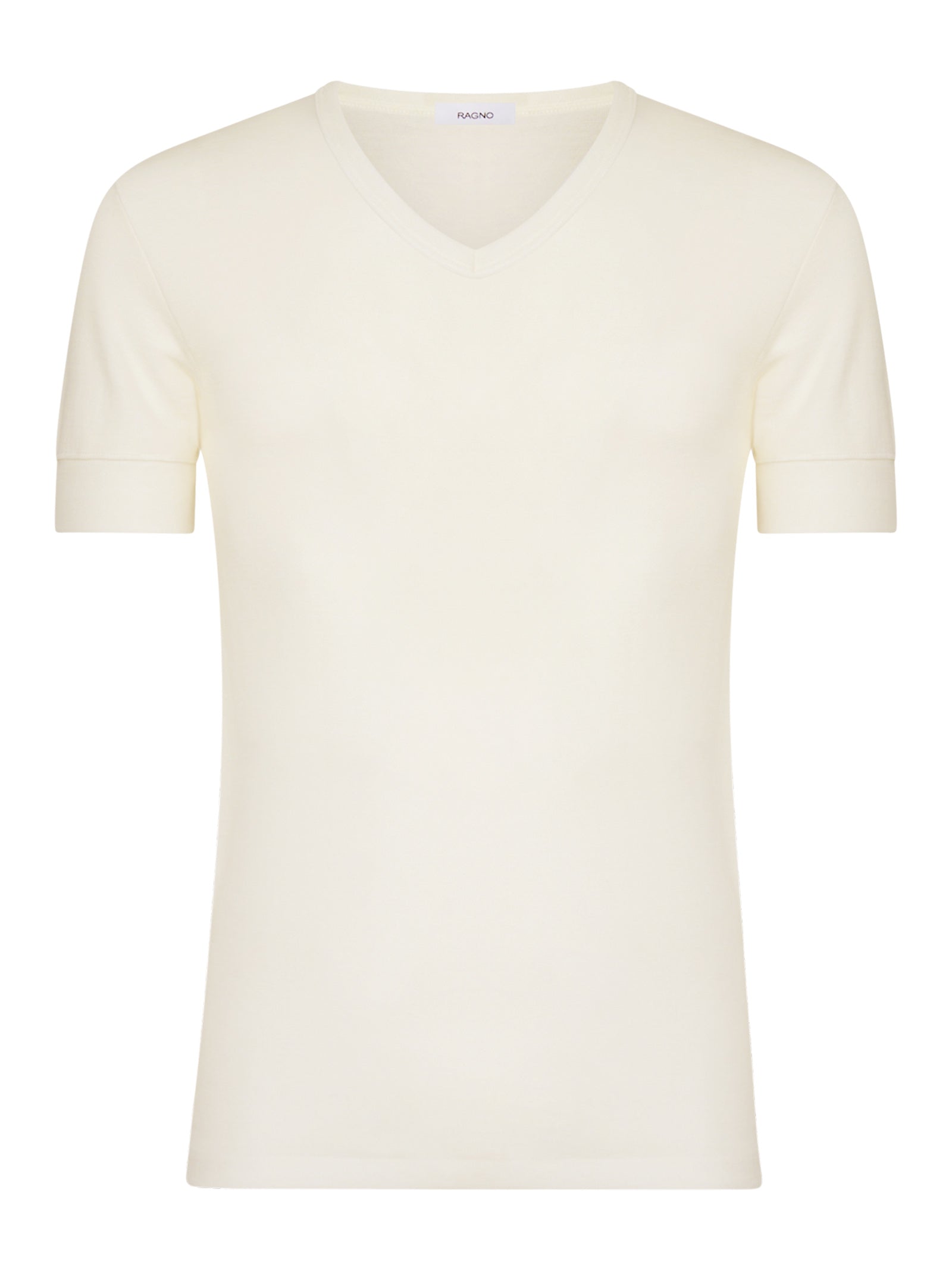 Sintonia luxury - Maglietta con scollo a V lana fuori e cotone sulla pelle -  - Ragno