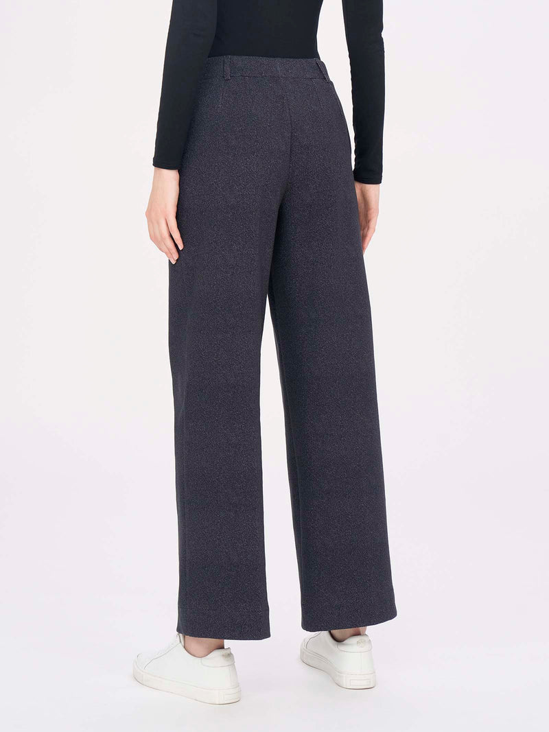 Pantalone ampio in tessuto Digital Wool -  - Ragno