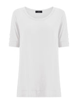 T-shirt girocollo con bottoni in Viscosa Summer  -  - Ragno