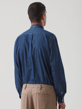 Camicia button down in chambray di cotone -  - Ragno