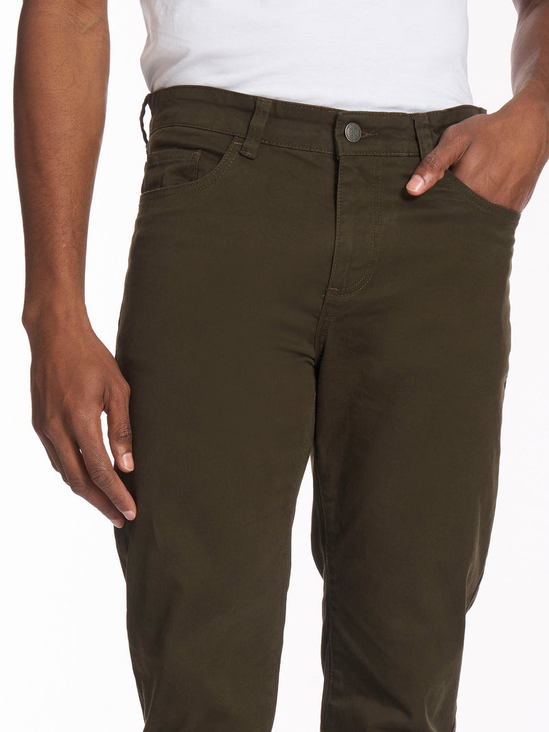 Pantalone 5 tasche in Twill di cotone elasticizzato -  - Ragno