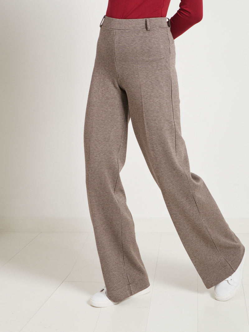 Pantalone Wide Leg in misto cotone elasticizzato - Ragno