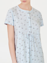 Camicia da notte con stampa farfalle in jersey di cotone - Ragno
