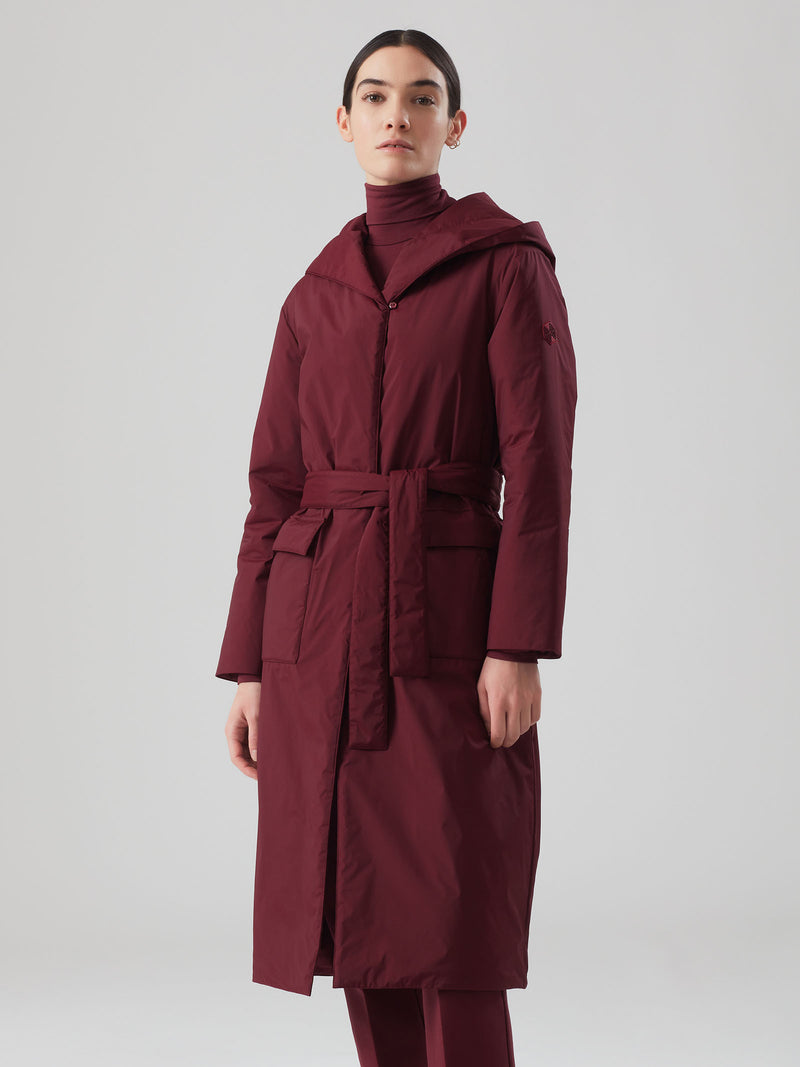 Piumerino - Cappotto imbottito in lana con cintura - Ragno