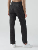 Pantalone a gamba dritta in "Digital Wool" con microdisegno stampato - Ragno