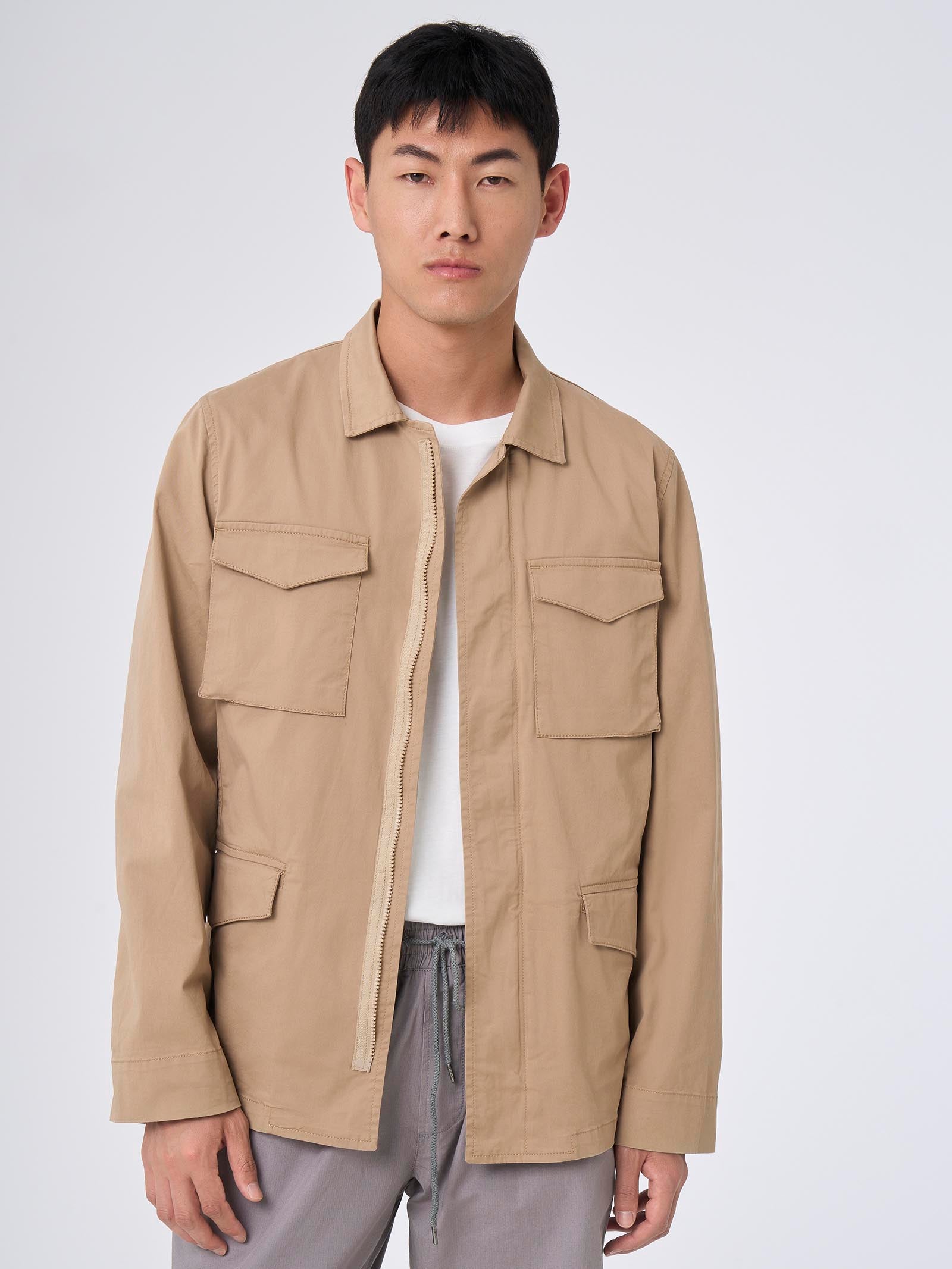 Field jacket in cotone elasticizzato - Ragno